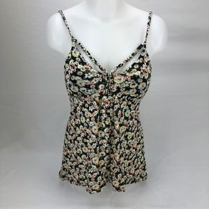 American Rag Spaghetti Strap Tank Top Floral (A16)